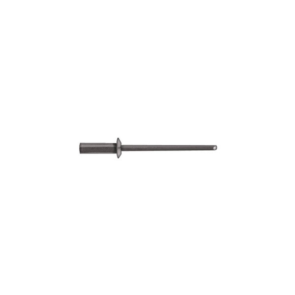 Blind Rivet, Flanged Head, 1/8 in Dia., Aluminum Body