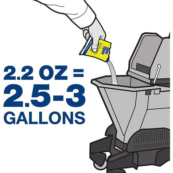 Powder Bleach Floor Cleaner, 2.2 oz., PK45