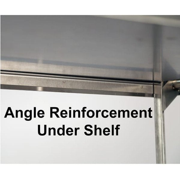 Stainless Steel 3 Shelf Cart, 1,000 lb Capacity, 24