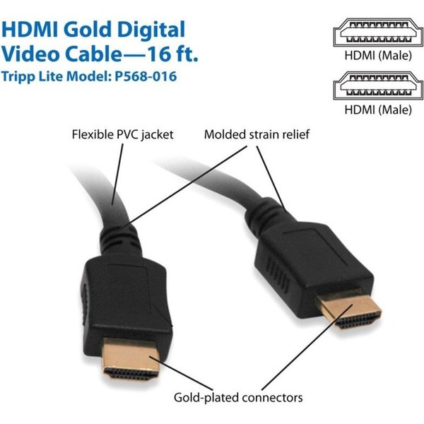 HDMI Cable, Hi Speed, Audio, 4Kx2K, M/M, 36ft