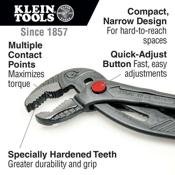 Quick-Adjust Klawâ¢ Pump Pliers, 12-Inch