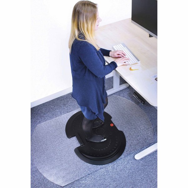 Chair Mat, Contoured, Without Floor, Clear