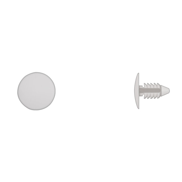 Wht Nyln Shield Retainers 5/16