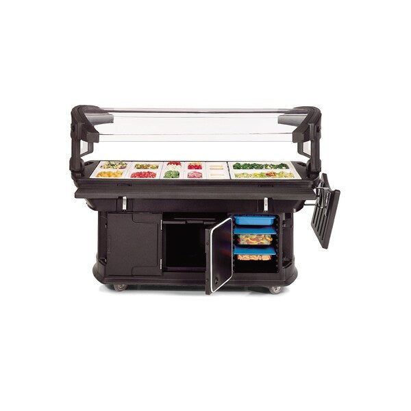 Food Bar, 6 ft. x 2 ft. x 4.5 ft., Black