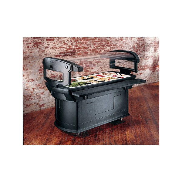 Food Bar, 6 ft. x 2 ft. x 4.5 ft., Black