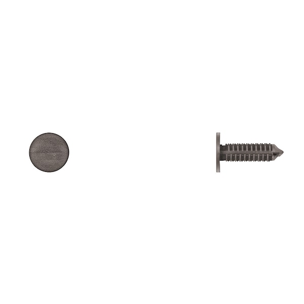 Blk Nyln Rear Fascia Ret 5mm Hole Size 17.8mm Stem L PK25