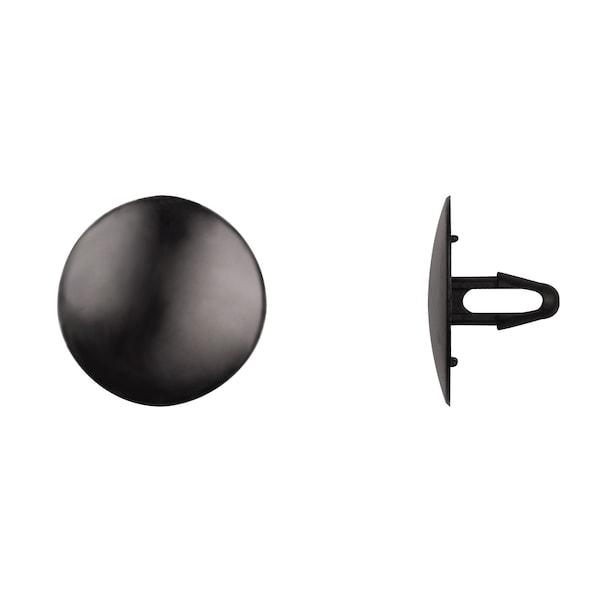 Blk Nyln Retaining Clips 6mm Hole Size 16mm Stem L PK15