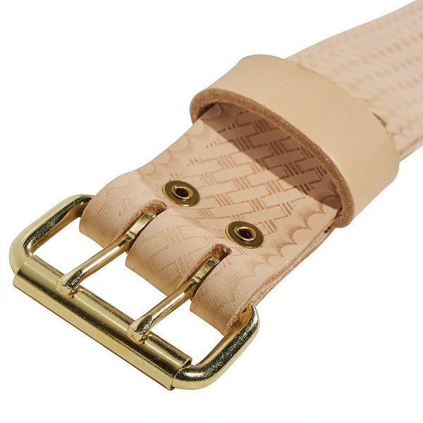 Tan Leather Heavy Duty Embossed Tool Belt, M