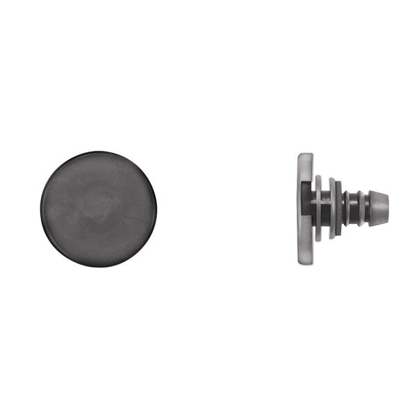 Blk Nyln Moulding Retainers 24mm Head Dia 16mm Stem L PK15