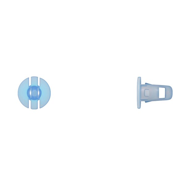 Blue Nyln Trim Grommets 8mm Hole 15mm Stem L PK25