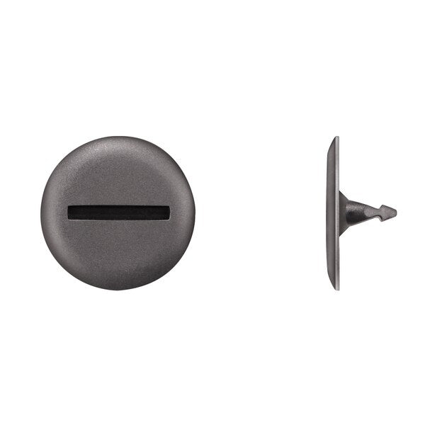 Blk Nyln Moulding Retainers 6.5mm Hole 7mm Stem L PK15