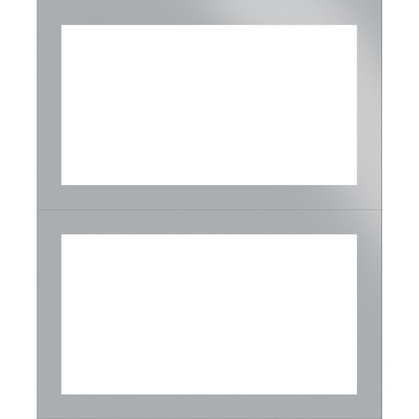 Place cards, Metallic Silver Borde, PK60