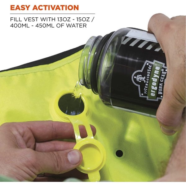 Large Evaporative Cooling Vest, Lime