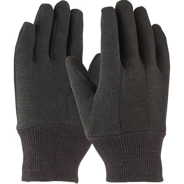 Jersey Glove, Brown, Regular Weight, PK12