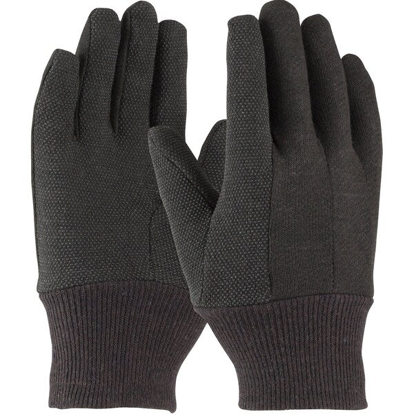 Jersey Glove, Brown, Regular Weight, PK12