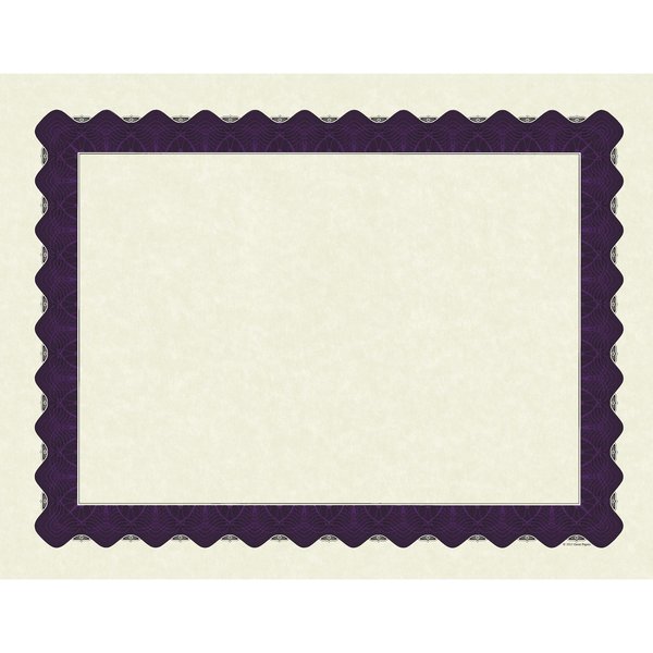 Certificate Purple Metallic Borde, PK100
