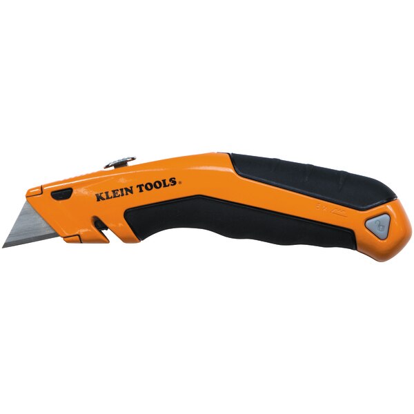 Utility Knife, Retractable, Utility, General Purpose, Rubber, 7 in L.