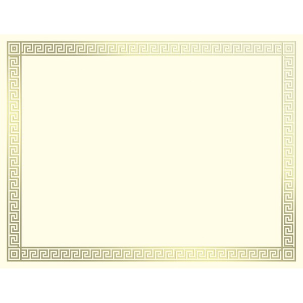 Certificate Gold Foil Channel Bord, PK15
