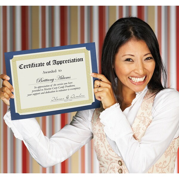 Certificate Gold Foil Channel Bord, PK15