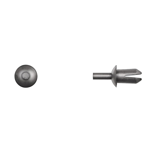 Blk Nyln Push-Type Retainer 5mm Hole Size 14mm Stem L PK15