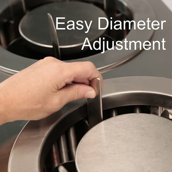 Adjust-A-Fit Heated 3 Stack Plate Dispenser Cabinet; 6-1/2