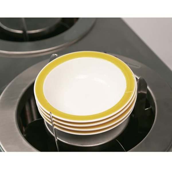 Adjust-A-Fit Heated 3 Stack Plate Dispenser Cabinet; 6-1/2