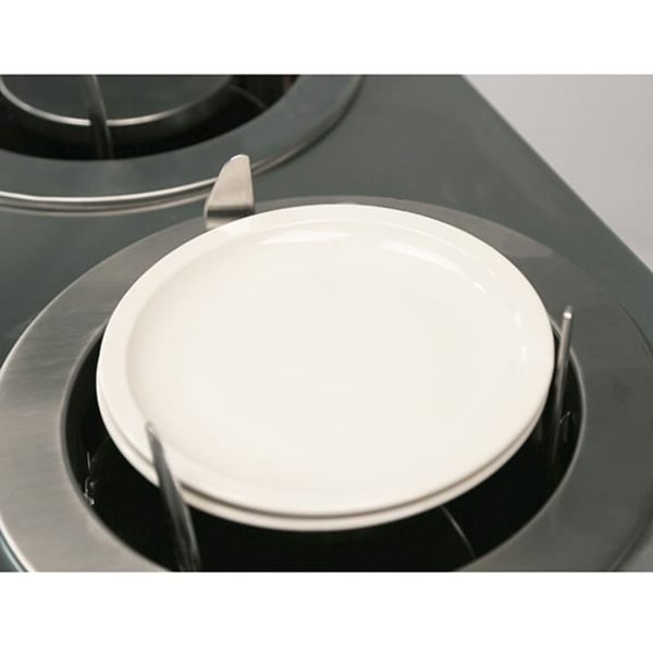 Adjust-A-Fit Heated 3 Stack Plate Dispenser Cabinet; 6-1/2