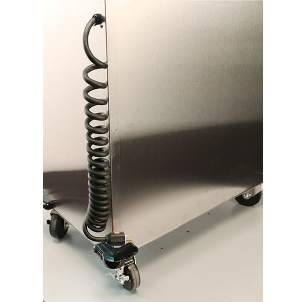 Adjust-A-Fit Heated 3 Stack Plate Dispenser Cabinet; 6-1/2