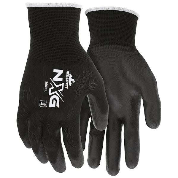 Dipped Gloves, Black, L, 12 PK