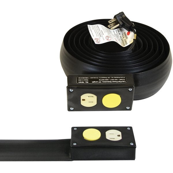 10 ft. Black Power Extension and Cord Cover