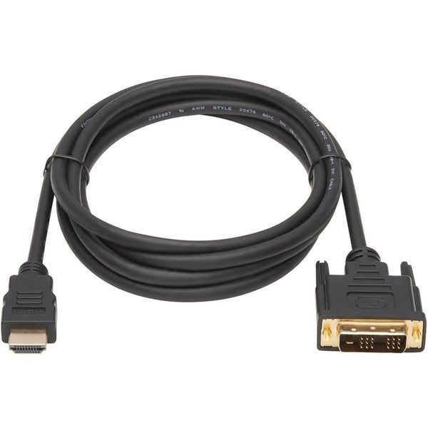 HDMI to DVI Cable, HDMI, DVI-D M/M, 6ft