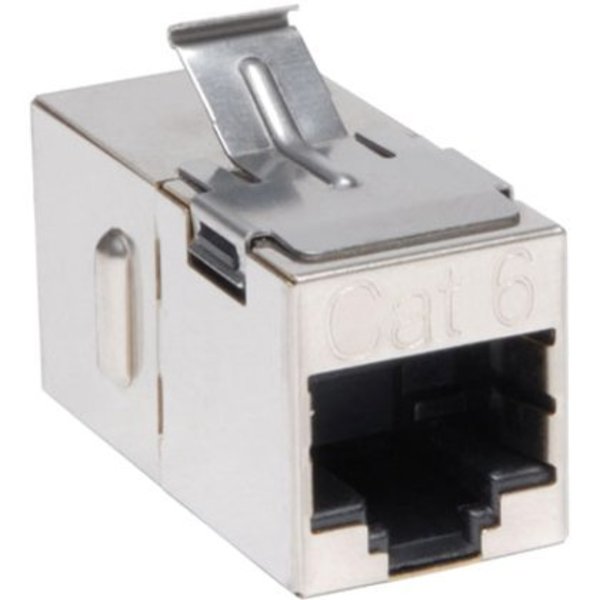Cat6 Coupler, RJ45 F/F, Shielded, Snap-in