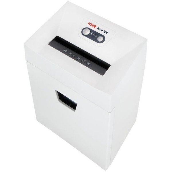 Paper Shredder, Cross-Cut, White, 6.6 gal.