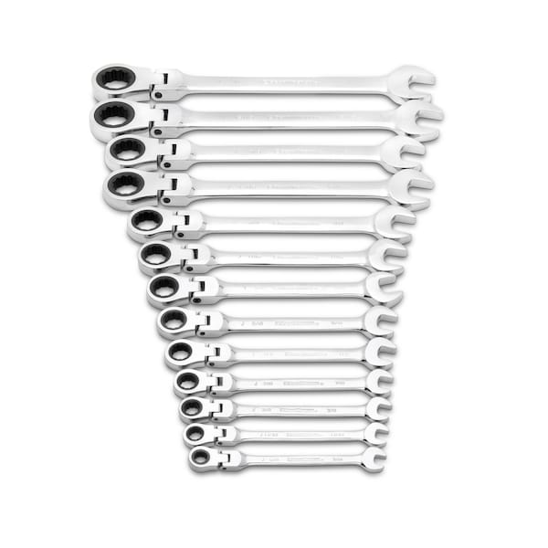 13Pc Sae Flex Set, SAE, 13 pcs