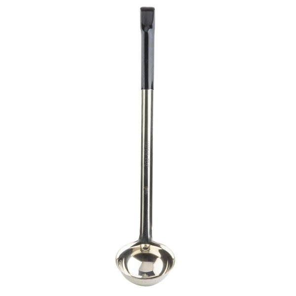SS Ladle, Black Vinyl Handle, 3 oz