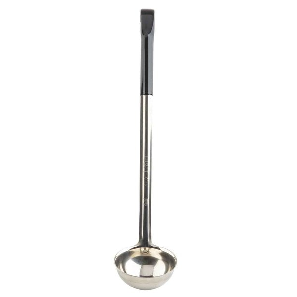 SS Ladle, Black Vinyl Handle, 4 oz