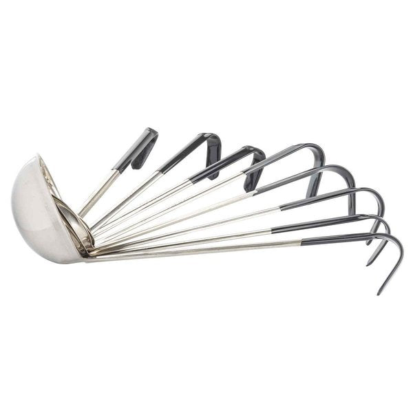 SS Ladle, Black Vinyl Handle, 4 oz
