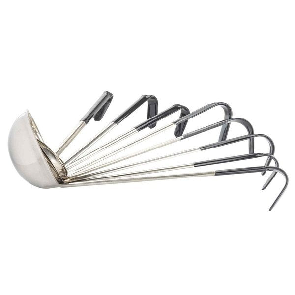SS Ladle, Black Vinyl Handle, 12 oz