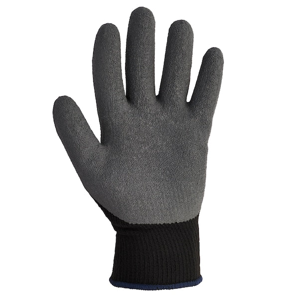 G40 Latex Coated Gloves (97270), Black & Grey, Small (7), 1 Pair