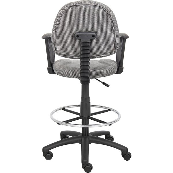 Drafting Stool (B315-Gy) W/Footring And Loop Arms