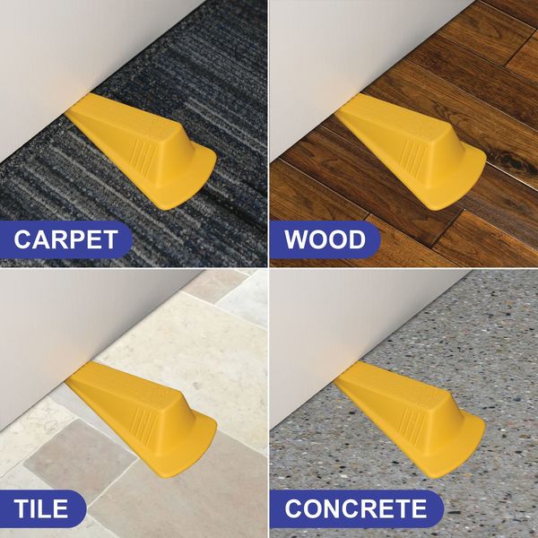 Yellow Big Foot Door Stop 4.75