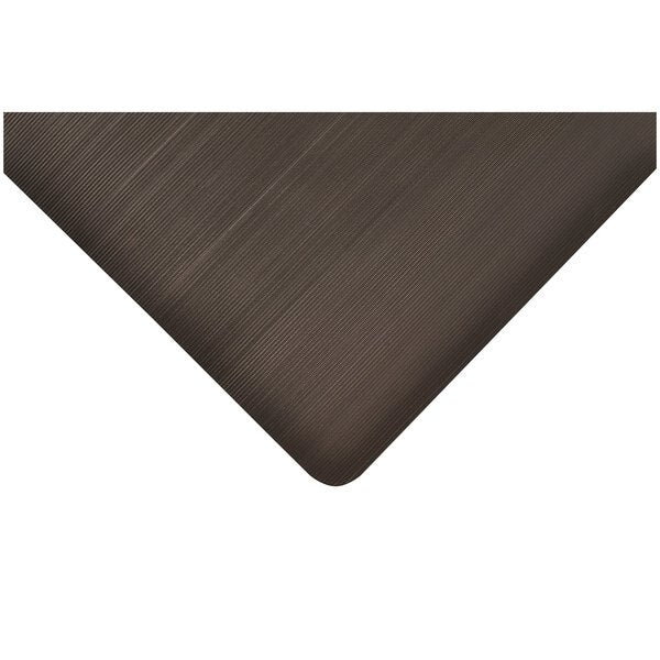 Antifatigue Mat, Black, 5 ft L x 3 ft W, Vinyl Surface With Dense Closed PVC Foam Base, 1 in Thick