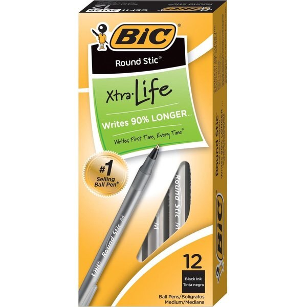 Pen, Roundstic, Bp, Med, Bk, Dz, PK12