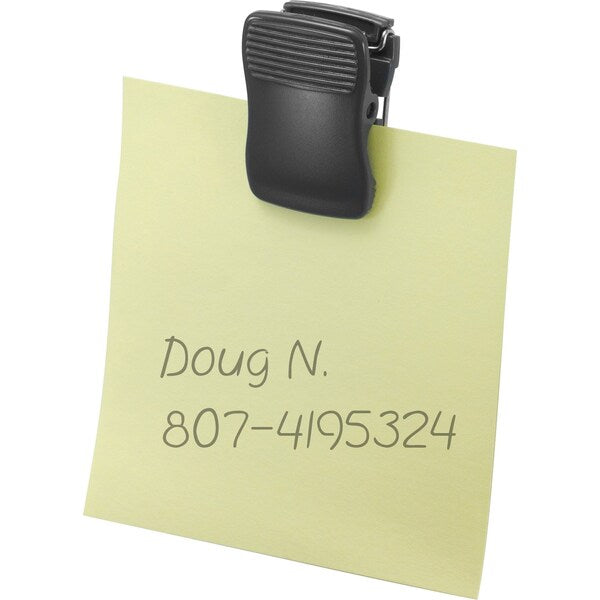 Plastic Cubicle Clips, Black, Plastic, PK24