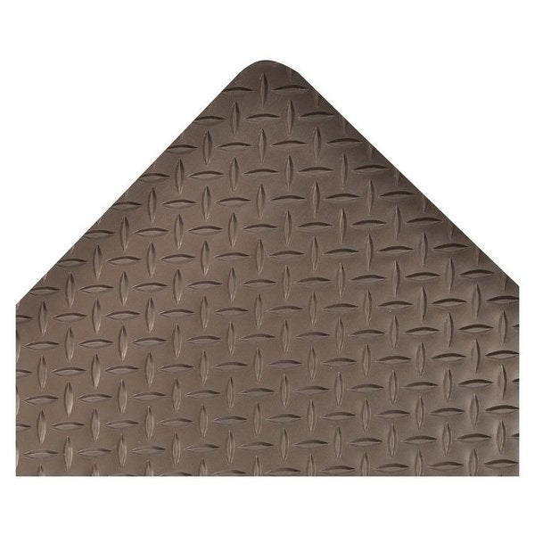 Antifatigue Mat, Black, 3 ft L x 2 ft W, Vinyl Surface With Dense Closed PVC Foam Base, 1 in Thick