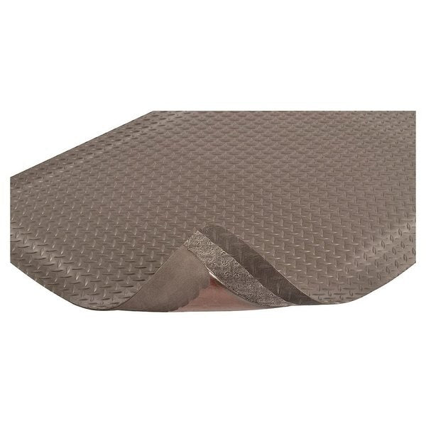 Antifatigue Mat, Black, 3 ft L x 2 ft W, Vinyl Surface With Dense Closed PVC Foam Base, 1 in Thick