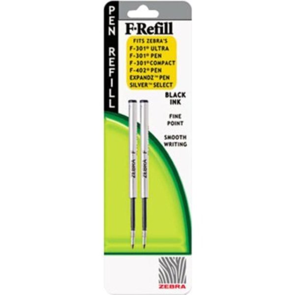 Ink Refill, Ballpoint, Black, Fine, PK2