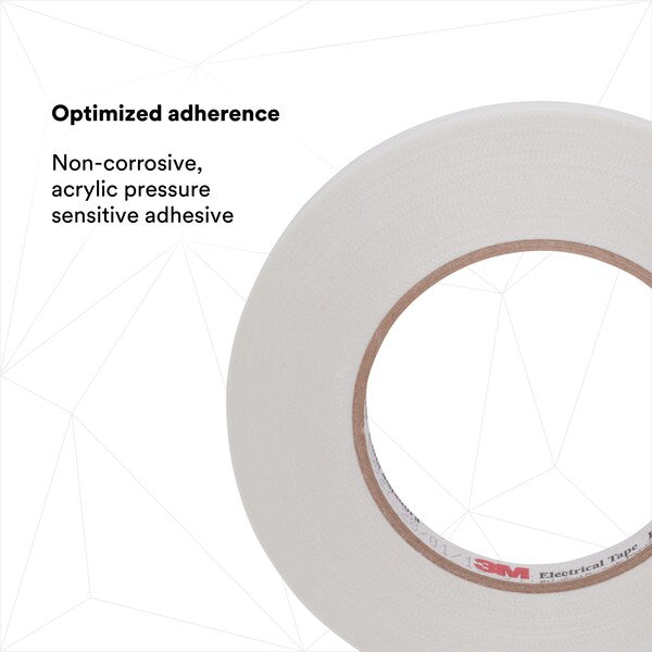 Cloth Tape, 1 In x 60 yd, 7 mil, White, PK36