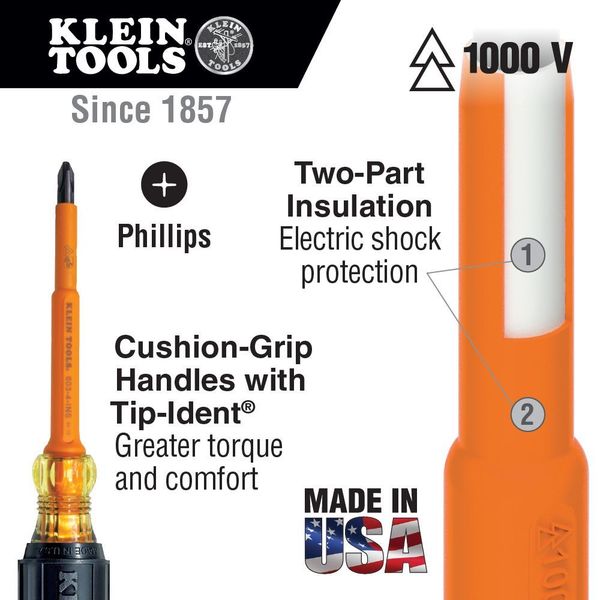 1000V Insulated Utility Tool Kit in Roll Up Pouch, 13 Piece