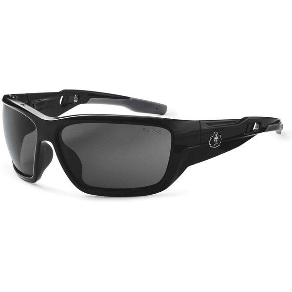 Safety Glasses, Traditional Smoke Polycarbonate Lens, Scratch-Resistant